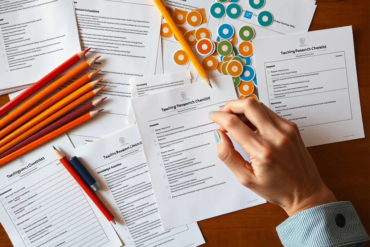 teaching research questions checklist — Teaching Research Questions Checklist (the finished result)